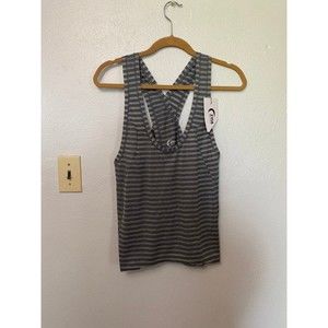 NWT Zyia Active Nimbus Split Back Grey Tank XL Womens